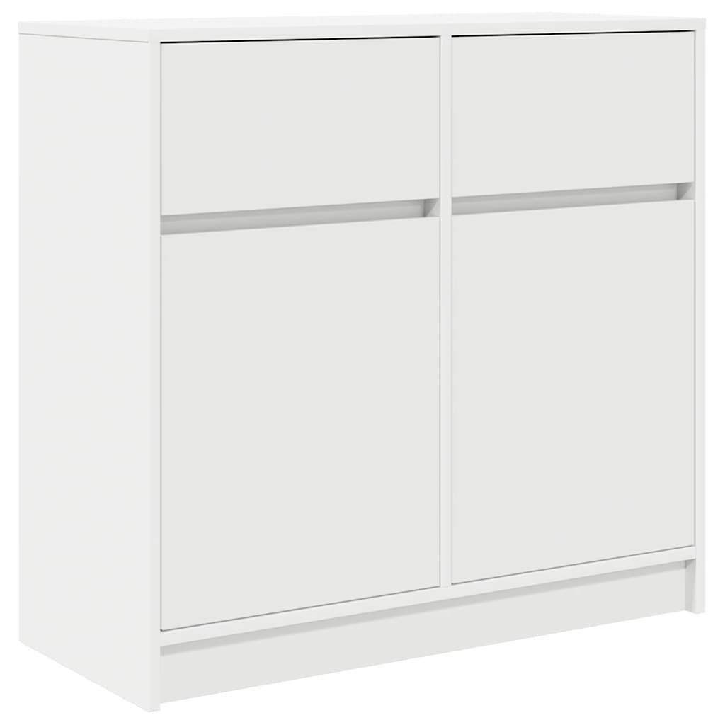 Sideboard with Drawer White 80x34x76 cm Engineered Wood