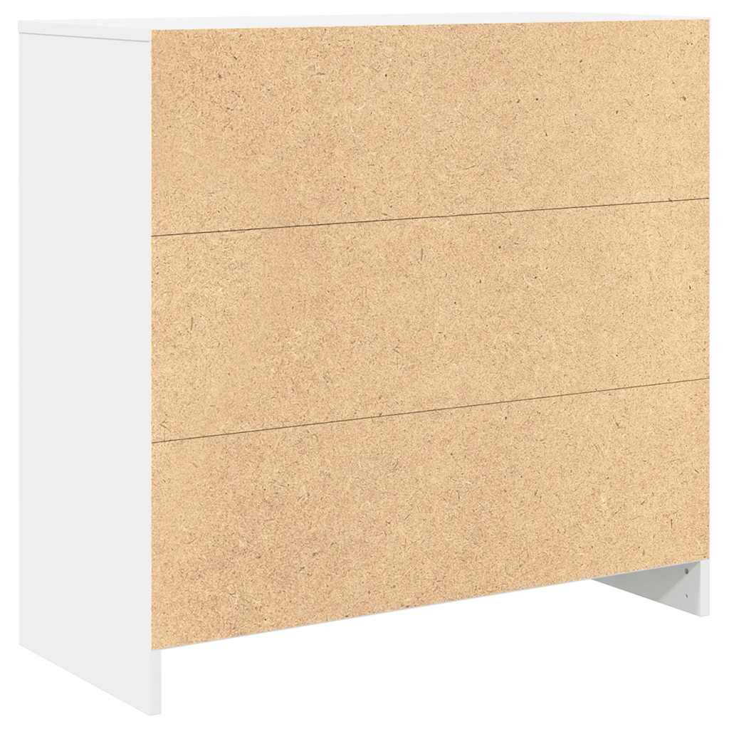 Sideboard with Drawer White 80x34x76 cm Engineered Wood