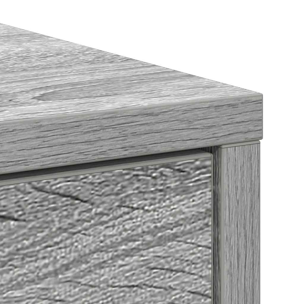 Sideboard with Drawer Grey Sonoma 80x34x76 cm Engineered Wood