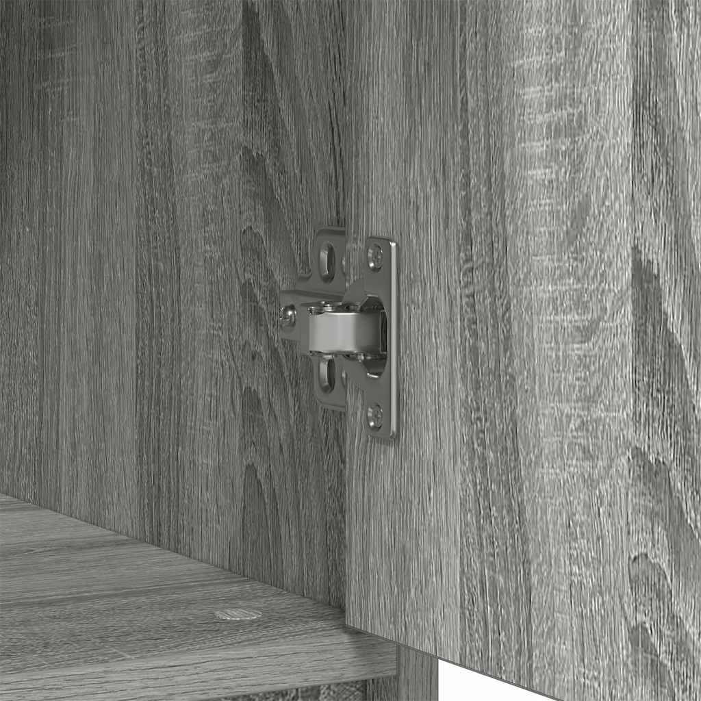 Sideboard with Drawer Grey Sonoma 80x34x76 cm Engineered Wood