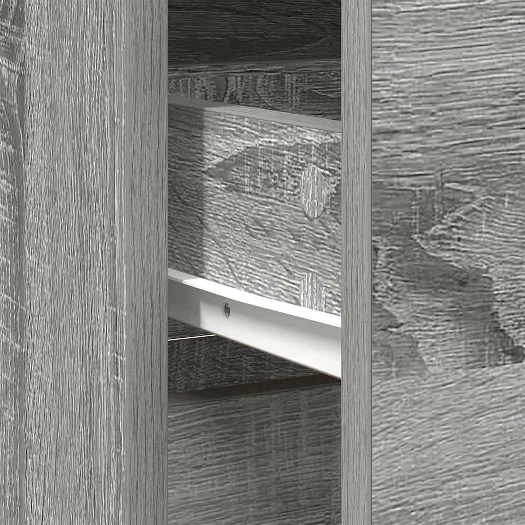 Sideboard with Drawer Grey Sonoma 80x34x76 cm Engineered Wood