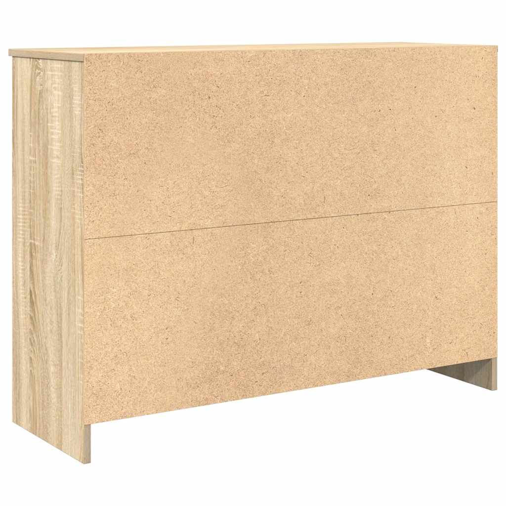 Sideboard with Drawer Sonoma Oak 101x35x76 cm Engineered Wood