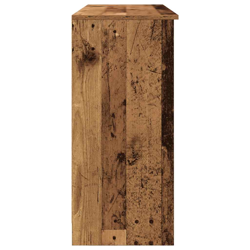 Sideboard with Drawer Old Wood 101x35x76 cm Engineered Wood