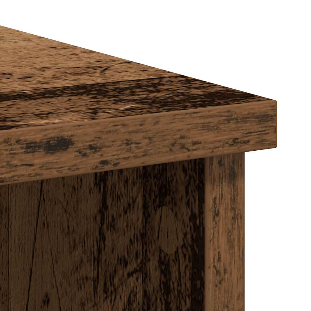 Sideboard with Drawer Old Wood 101x35x76 cm Engineered Wood