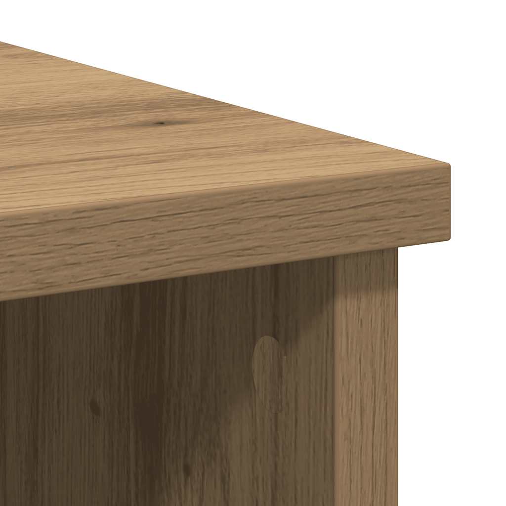 Sideboard with Drawer Artisan Oak 101x35x76 cm Engineered Wood