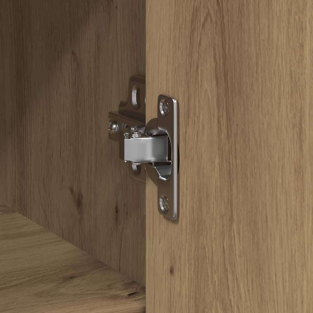 Sideboard with Drawer Artisan Oak 101x35x76 cm Engineered Wood