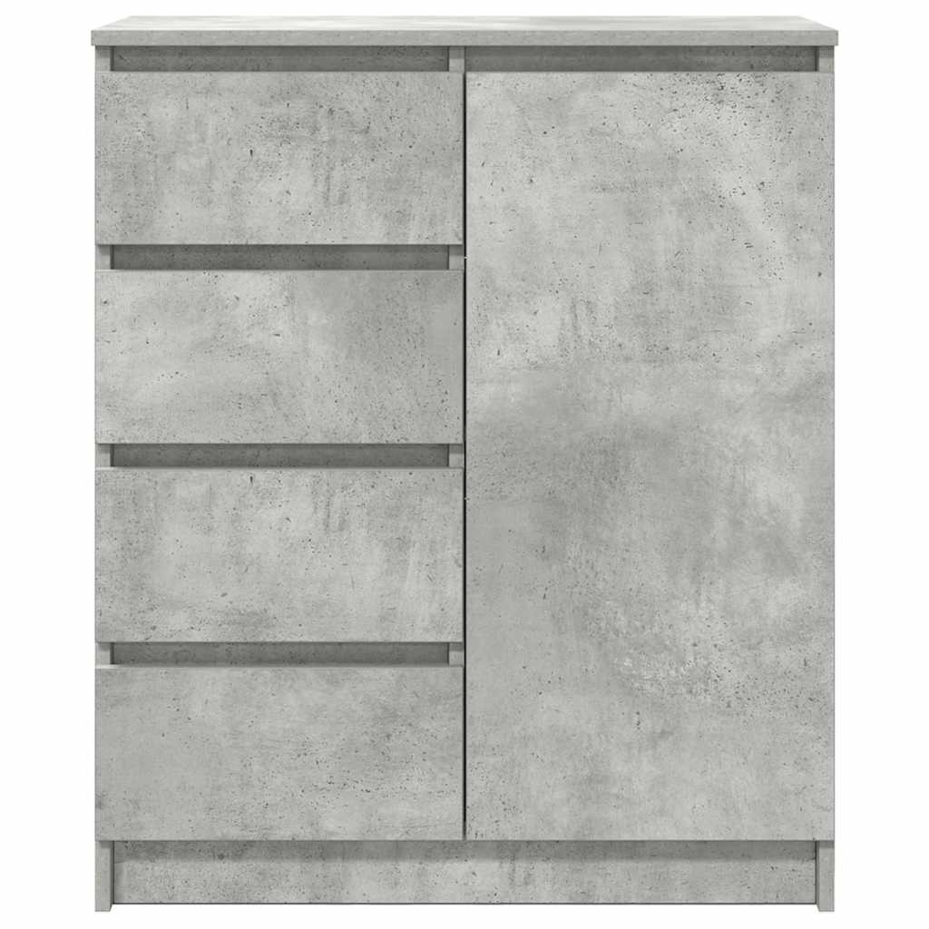 Sideboard with Drawers Concrete Grey 71x35x84 cm Engineered Wood