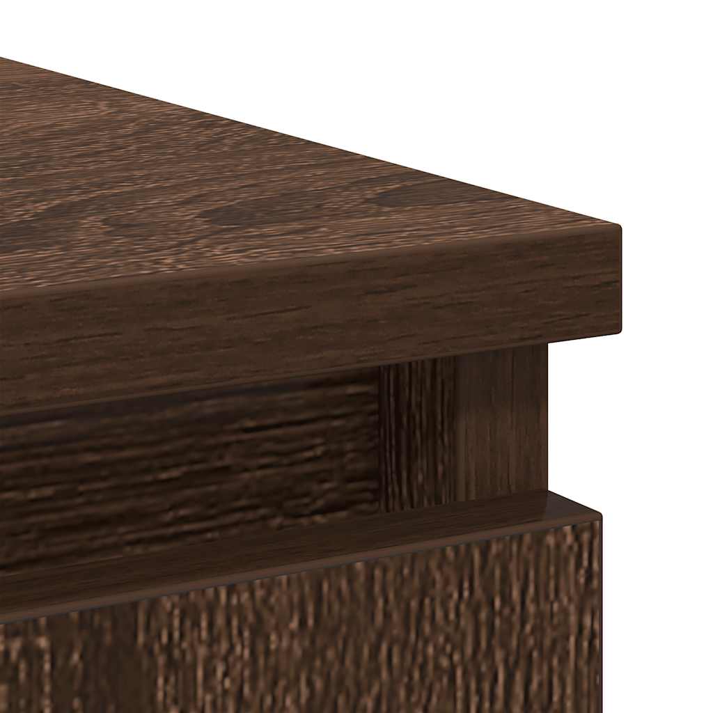 Sideboard with Drawers Brown Oak 71x35x84 cm Engineered Wood