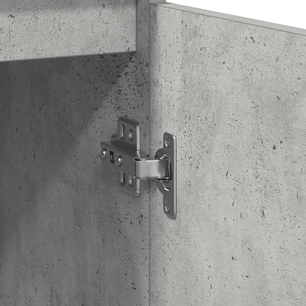 Sideboard Concrete Grey 29.5x34x76 cm Engineered Wood