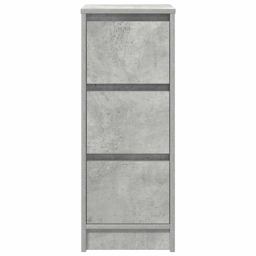 Sideboard Concrete Grey 29.5x34x76 cm Engineered Wood