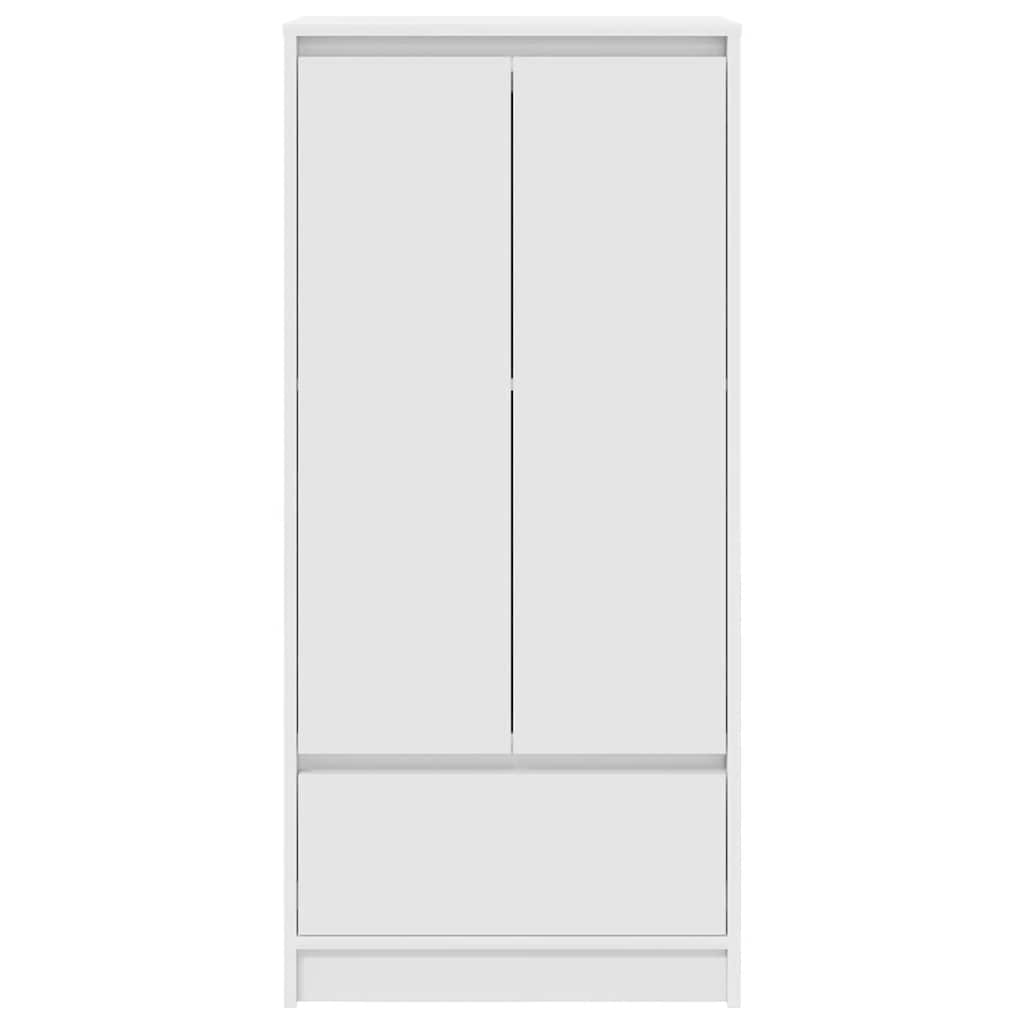 Cabinet with Drawer White 55.5x34x119.5 cm Engineered Wood