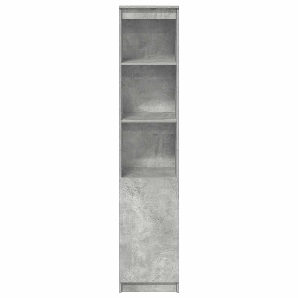 Highboard Concrete Grey 37.5x35x180 cm Engineered Wood