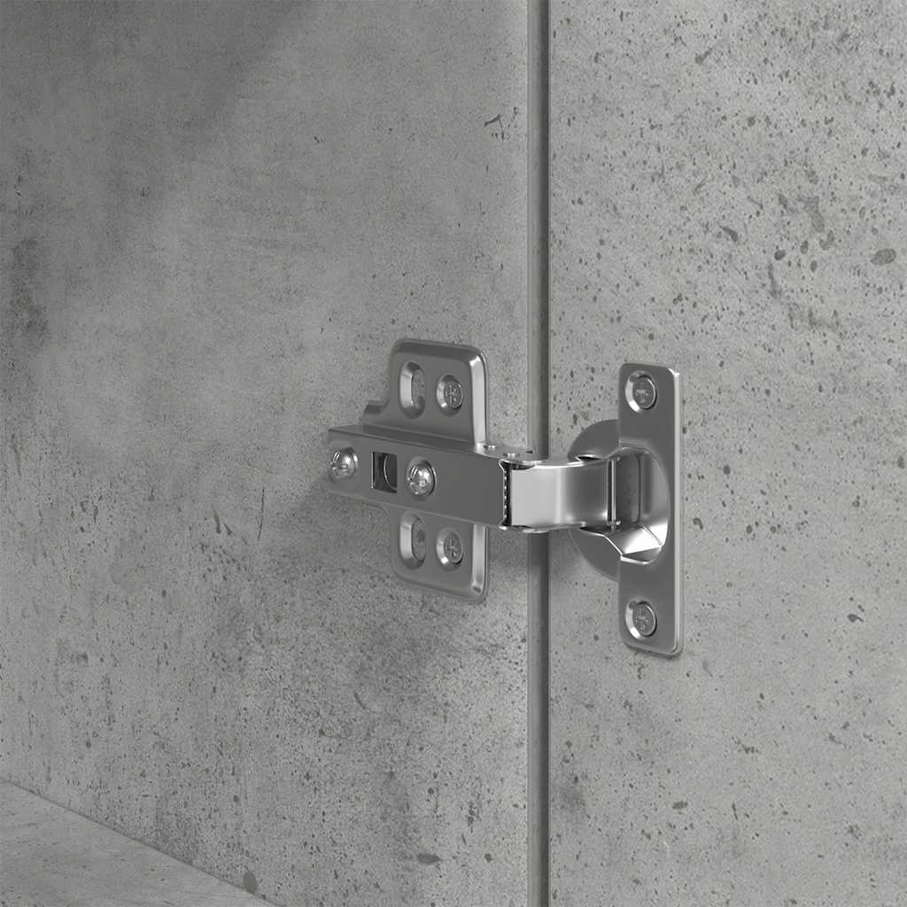 Highboard Concrete Grey 37.5x35x180 cm Engineered Wood