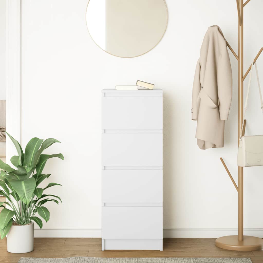 Sideboard White 37.5x35x99 cm Engineered Wood