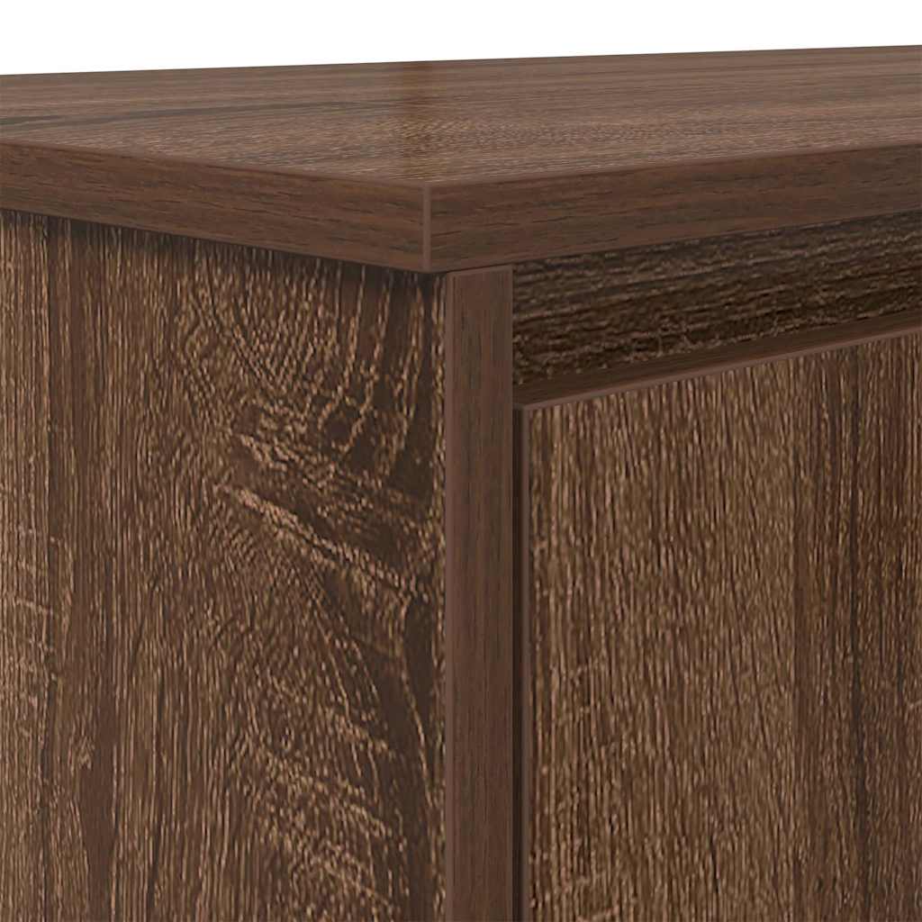 Desk Brown Oak 120x42x76 cm Engineered Wood