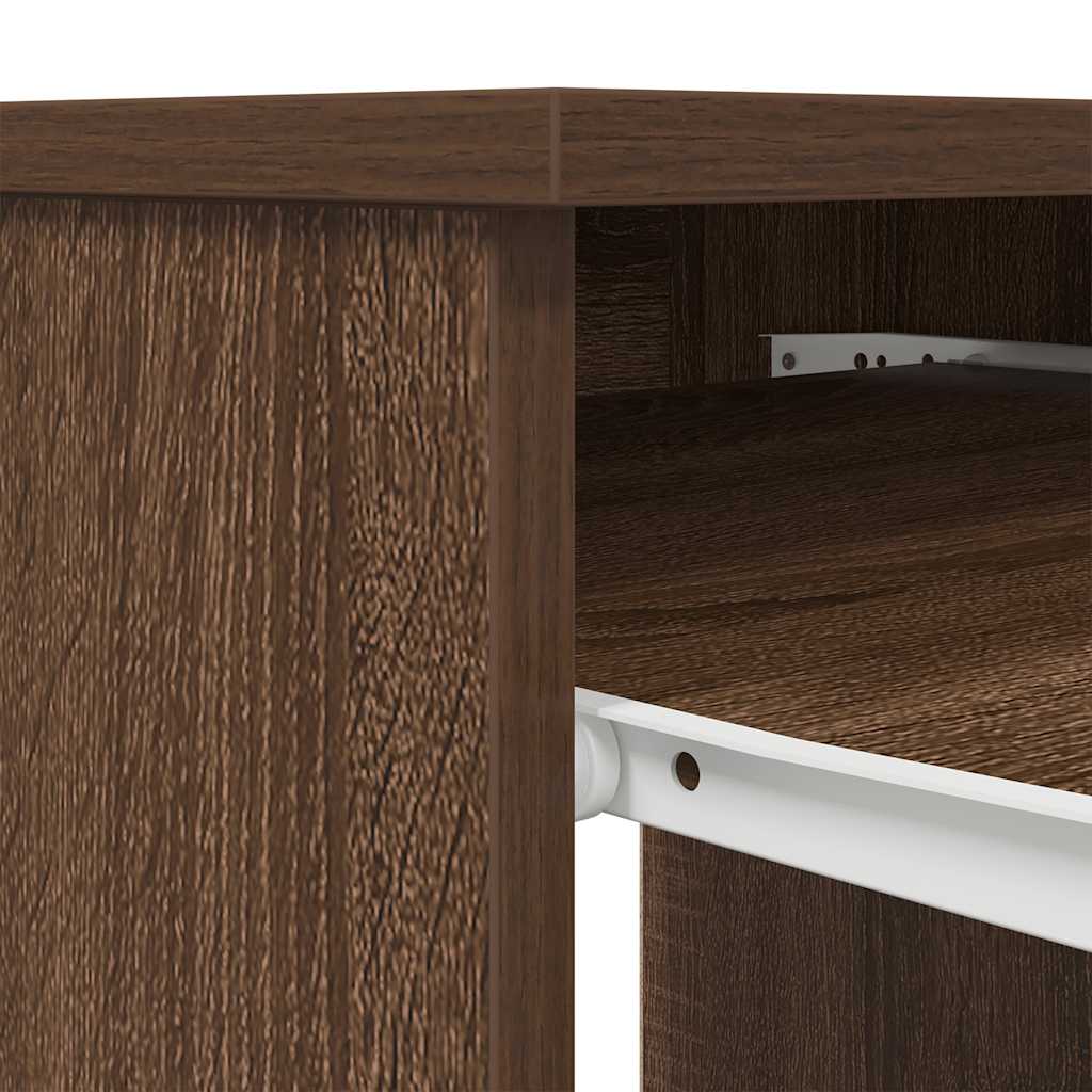 Desk Brown Oak 86x49x76 cm Engineered Wood