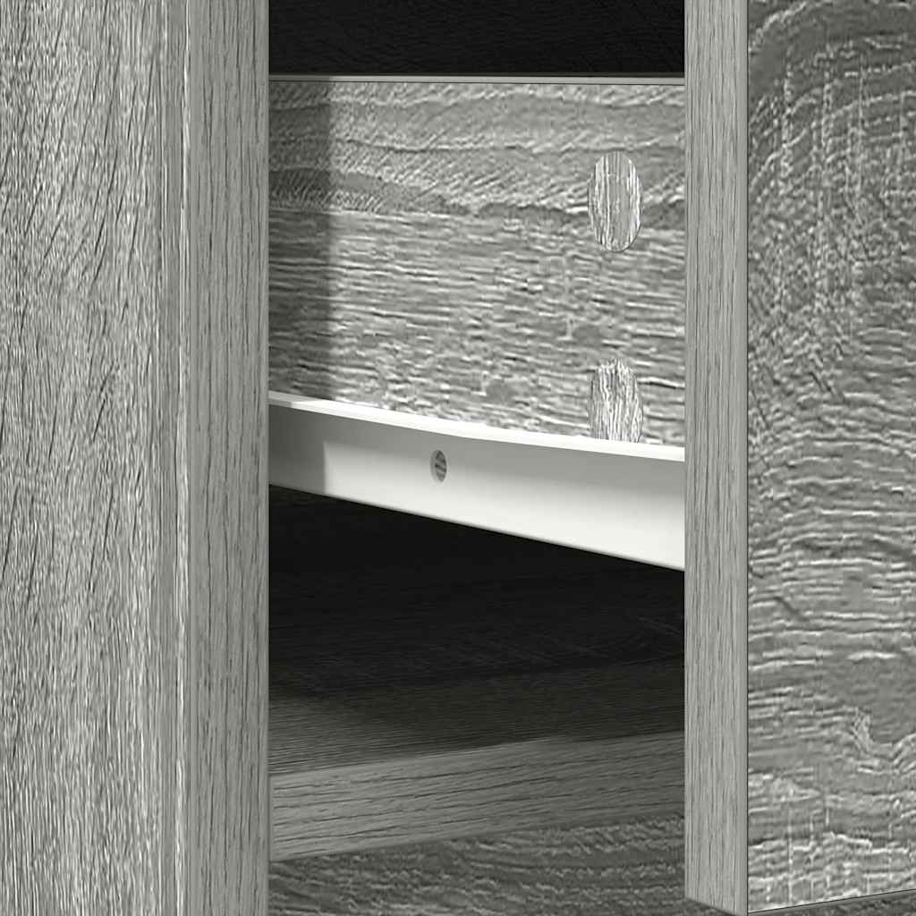 Sideboard with Drawers and Doors Grey Sonoma 70.5x34x74.5 cm