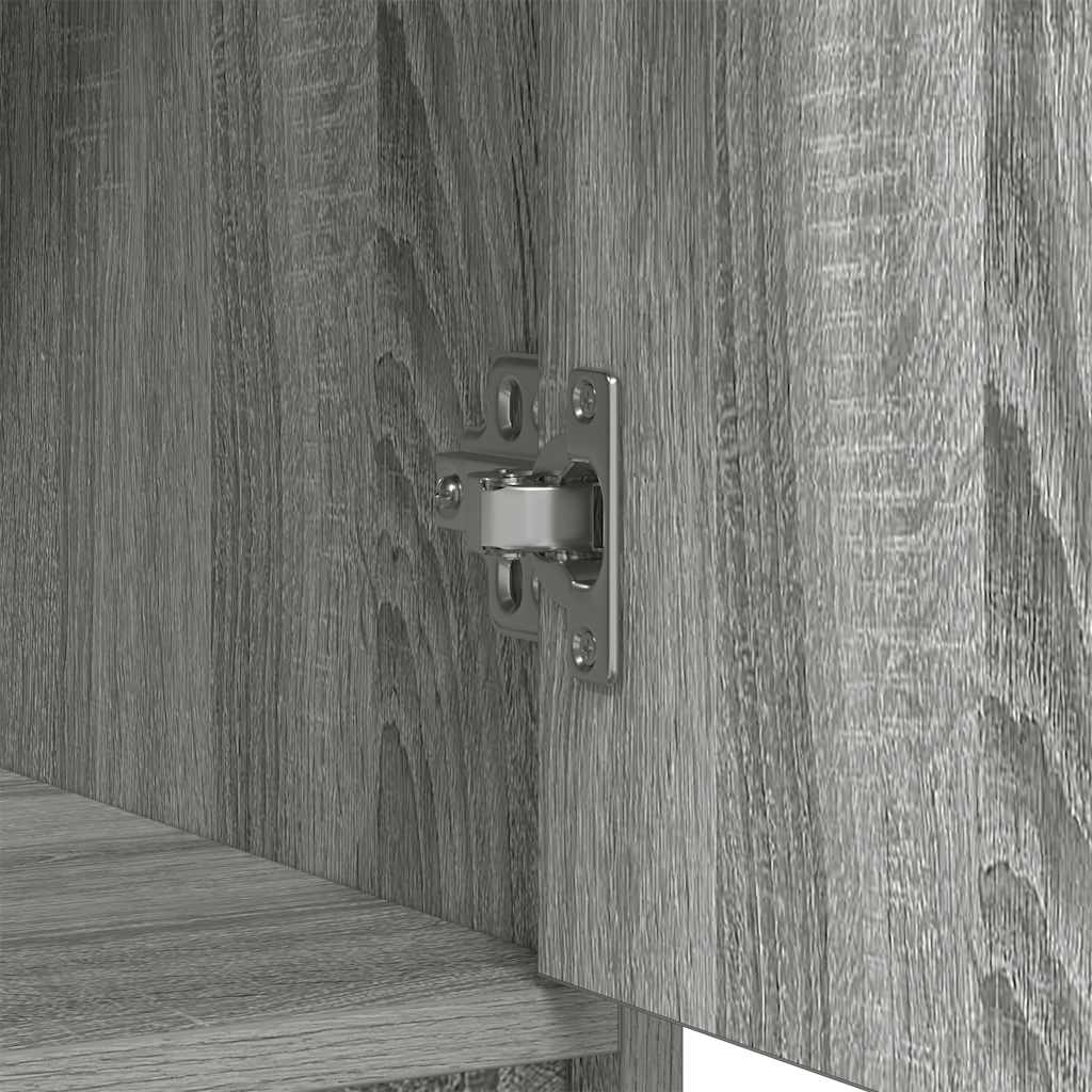 Sideboard with Drawers and Doors Grey Sonoma 73x31x90 cm