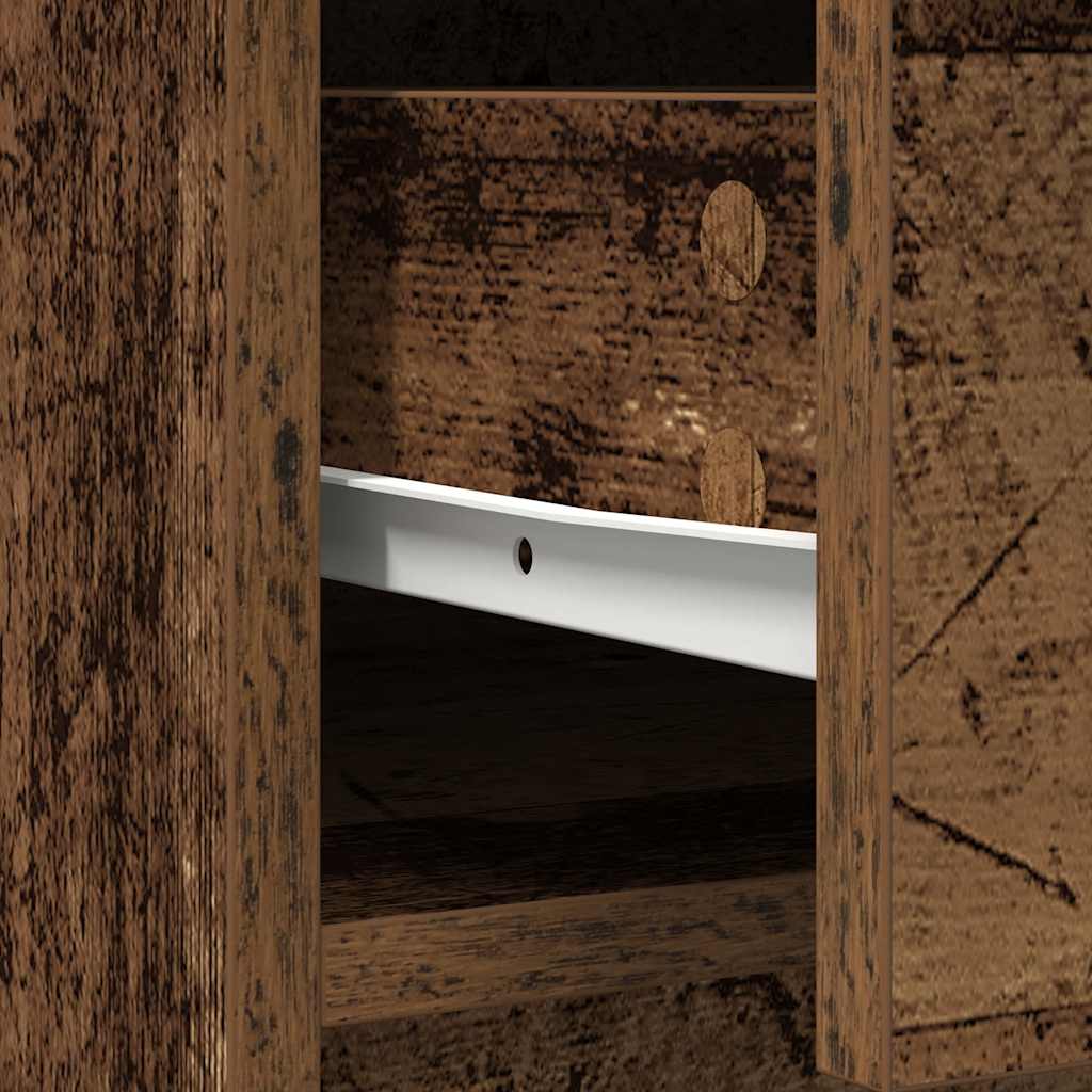 Sideboard with Drawers and Doors Old Wood 73x31x90 cm