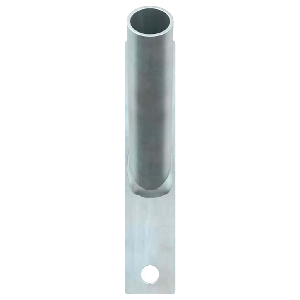 Flag Pole Holder Silver 15 x 3 cm Steel