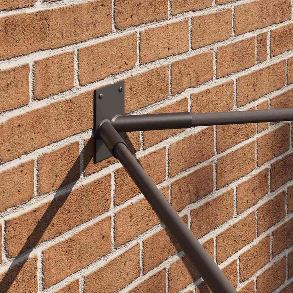 Flag Pole Holder Black 11.5 x 7.5 cm Steel