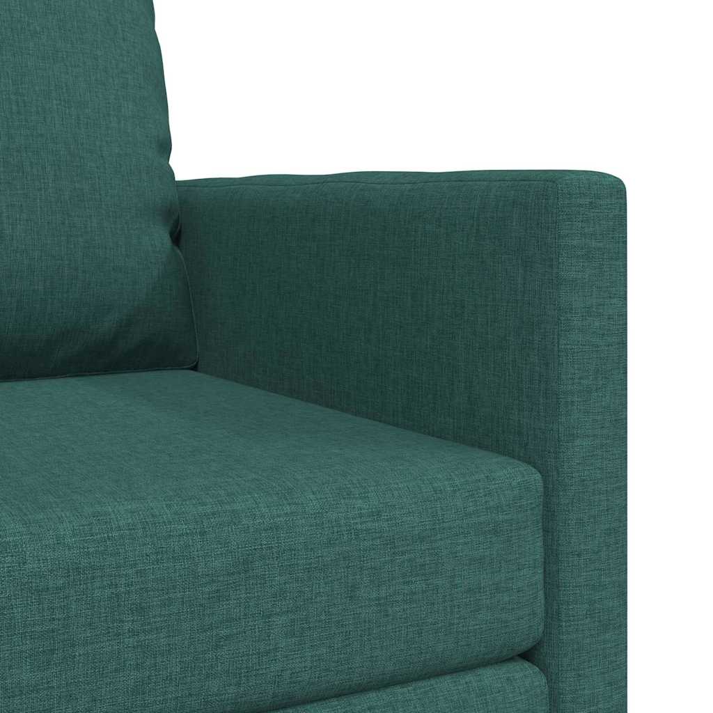 Floor Sofa Bed with Cushion Dark green 74 x 77 x 81 cm Fabric
