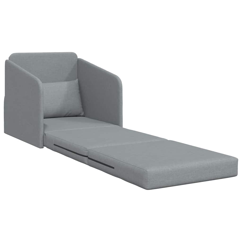 Sofa Bed Light grey 65 x 80 x 83 cm Fabric