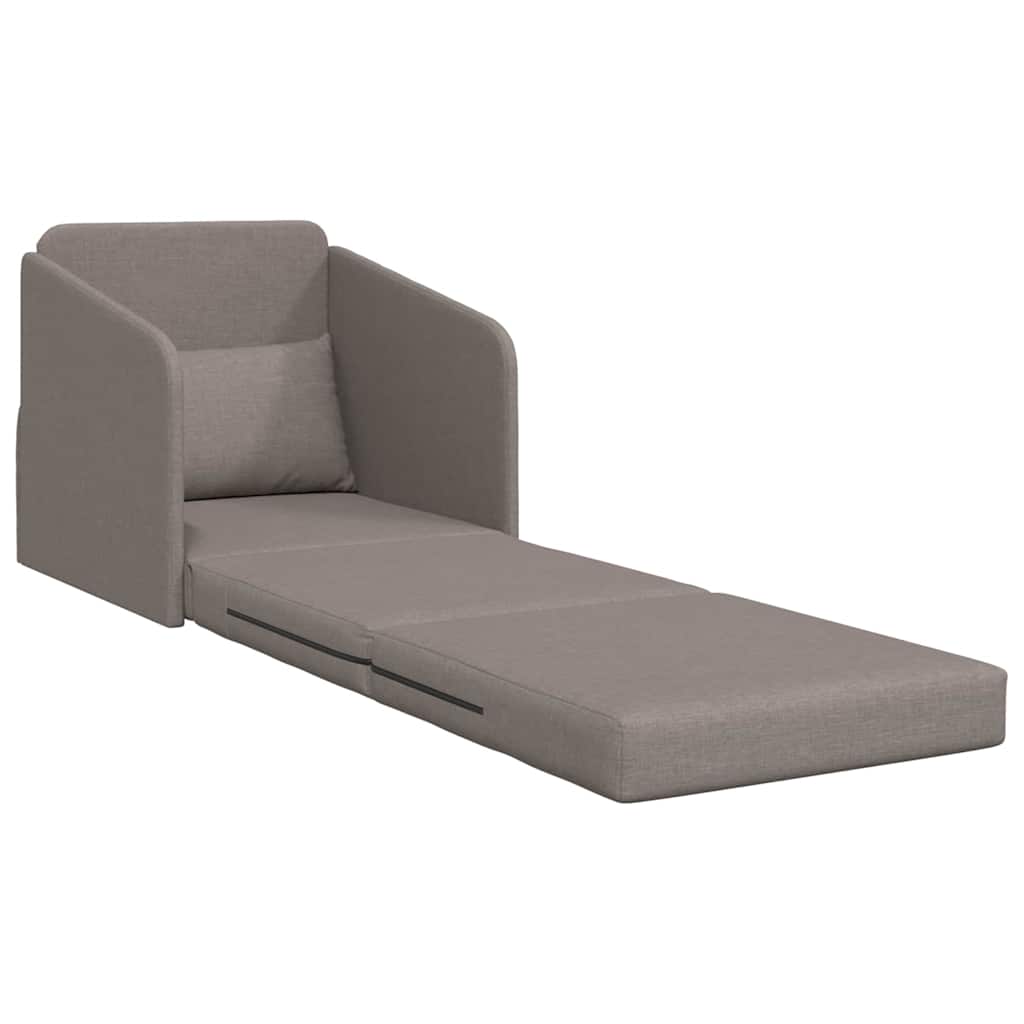 Sofa Bed Taupe 65 x 80 x 83 cm Fabric
