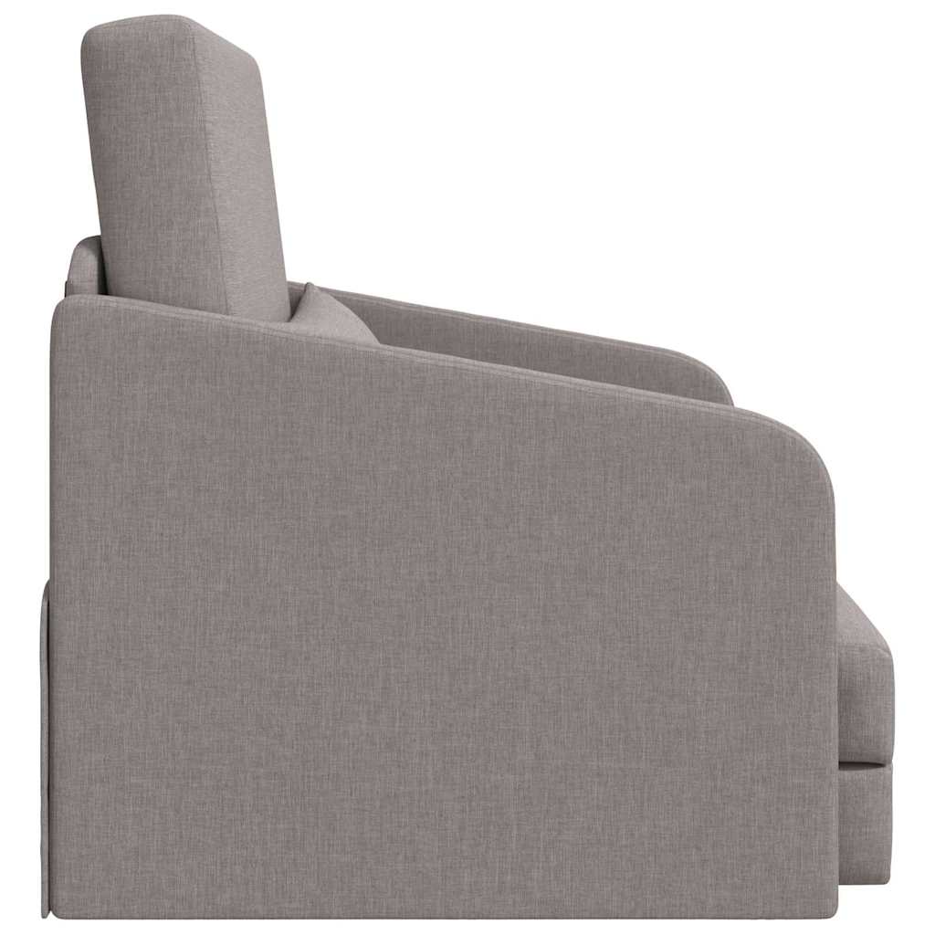 Sofa Bed Taupe 65 x 80 x 83 cm Fabric