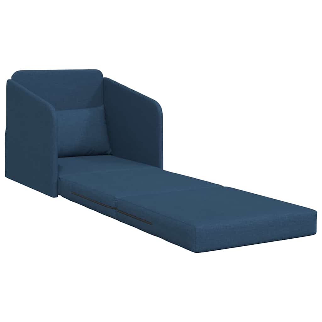 Sofa Bed Blue 65 x 80 x 83 cm Fabric