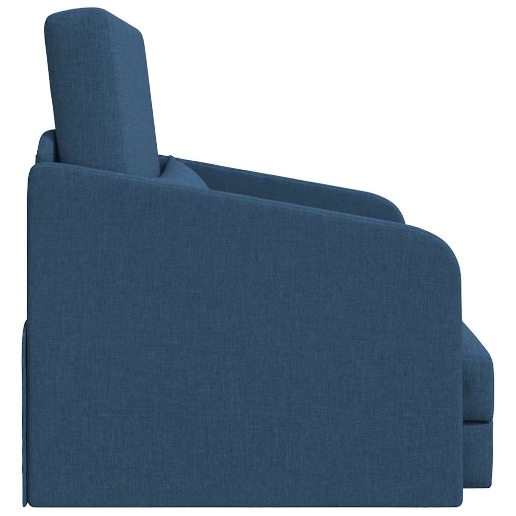 Sofa Bed Blue 65 x 80 x 83 cm Fabric