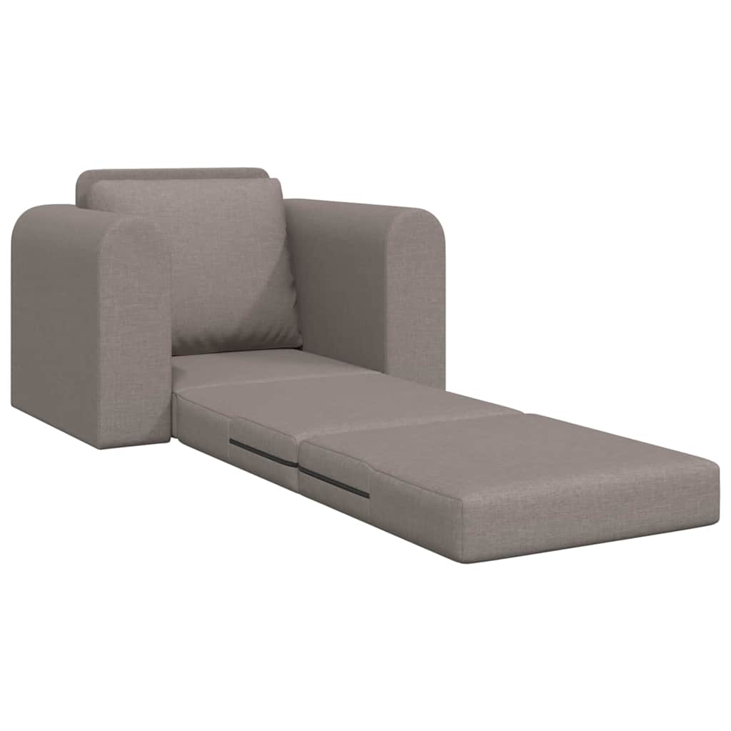 Sofa Bed Taupe 98 x 71 x 83 cm Fabric