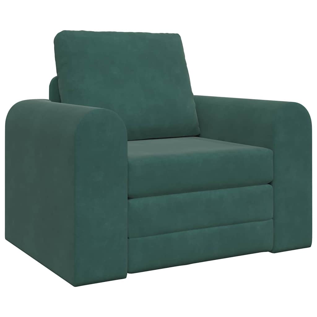 Sofa Bed Dark green 98 x 71 x 83 cm Velvet