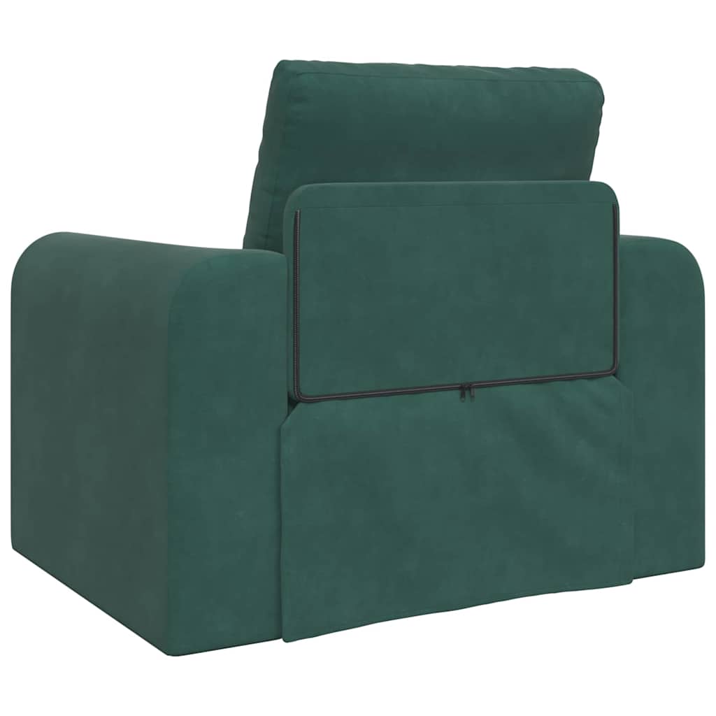 Sofa Bed Dark green 98 x 71 x 83 cm Velvet