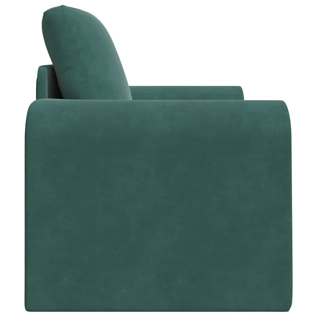 Sofa Bed Dark green 98 x 71 x 83 cm Velvet