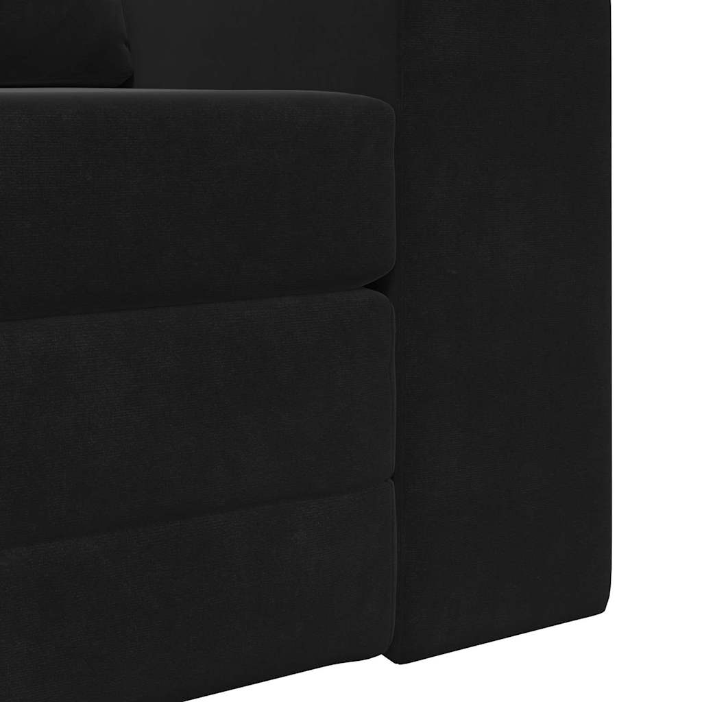 Sofa Bed Black 98 x 71 x 83 cm Velvet