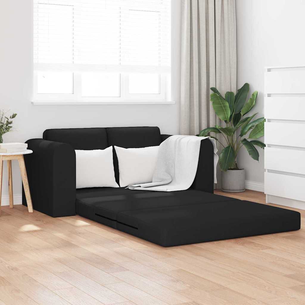 Sofa Bed Black 148 x 71 x 83 cm Fabric