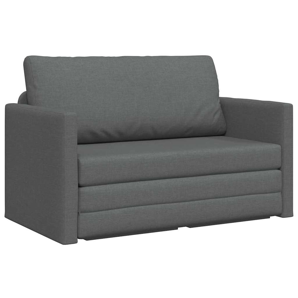 Sofa Bed Dark grey 124 x 71 x 78 cm Fabric