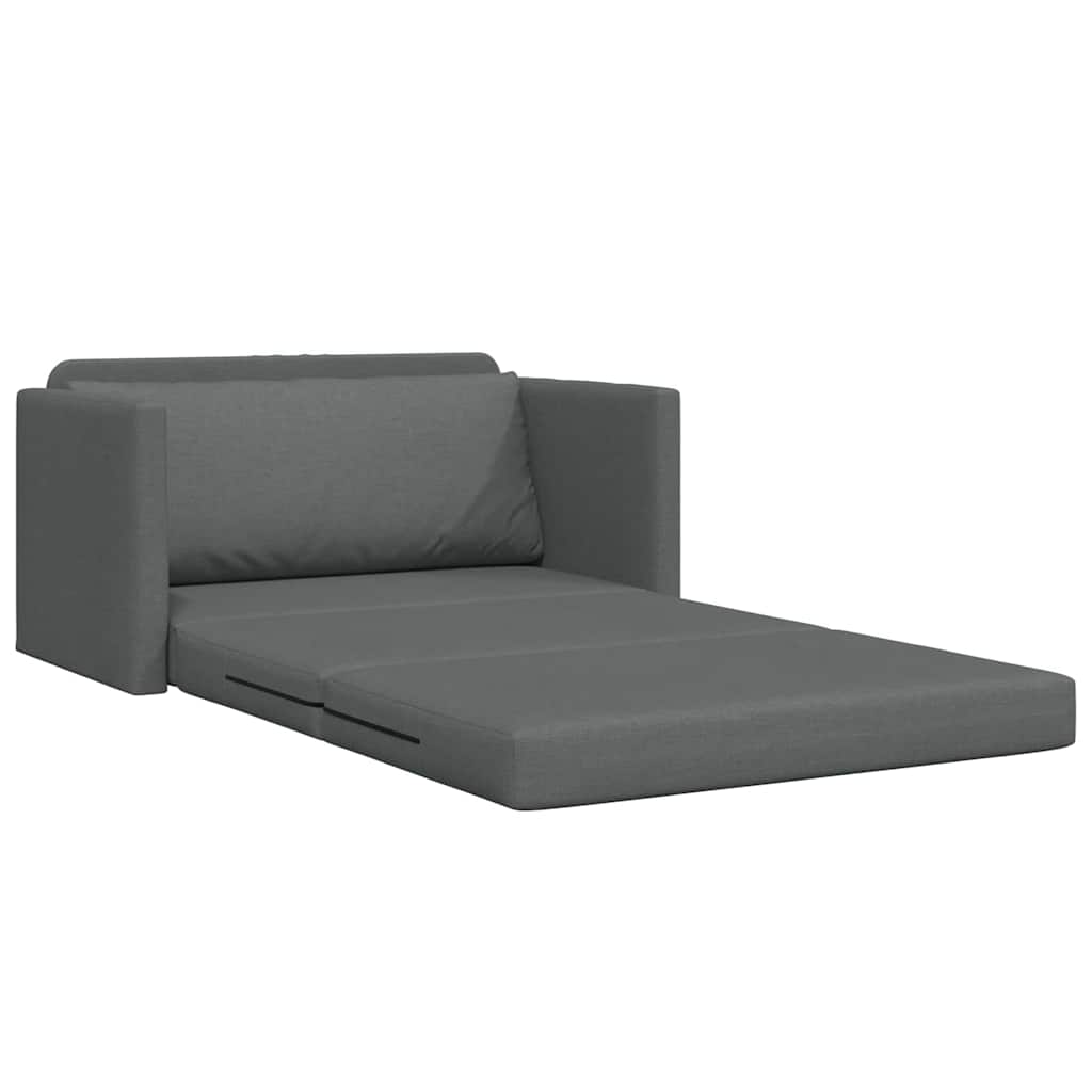 Sofa Bed Dark grey 124 x 71 x 78 cm Fabric
