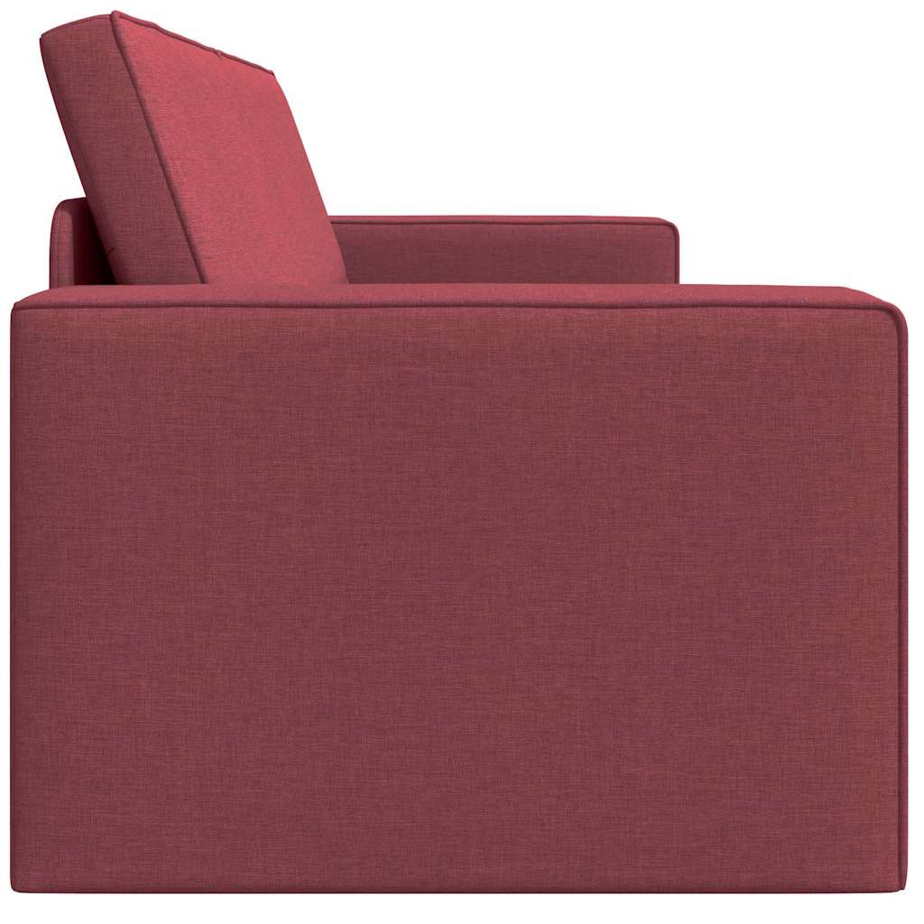 Floor Sofa Bed Wine red 245 x 78 x 77 cm Fabric