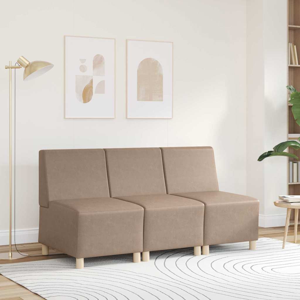 | Modular Sofa Unit Armless | Cappuccino 55 x 74 x 82 cm