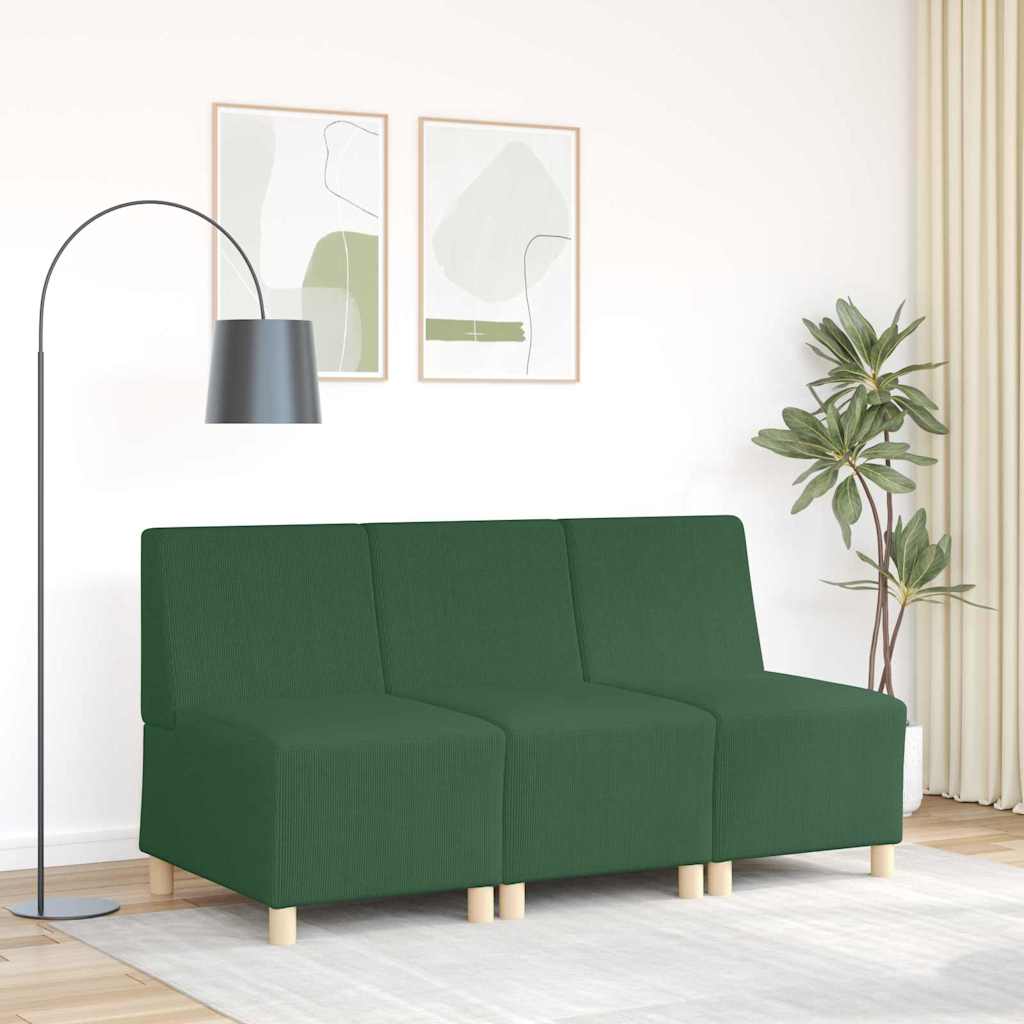 | Modular Sofa Unit Armless | Jungle green 55 x 74 x 82 cm