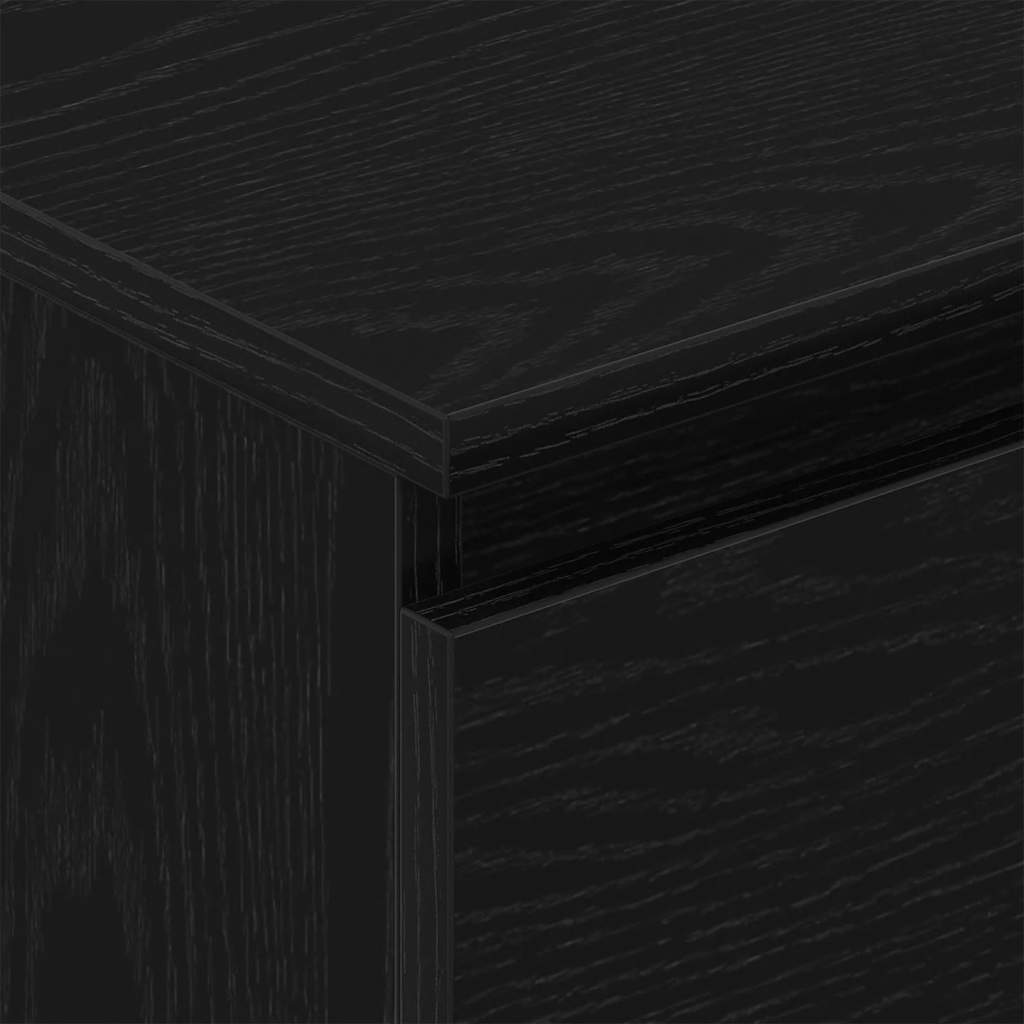 Sideboard Black Oak 60x35x98.5 cm Engineered Wood