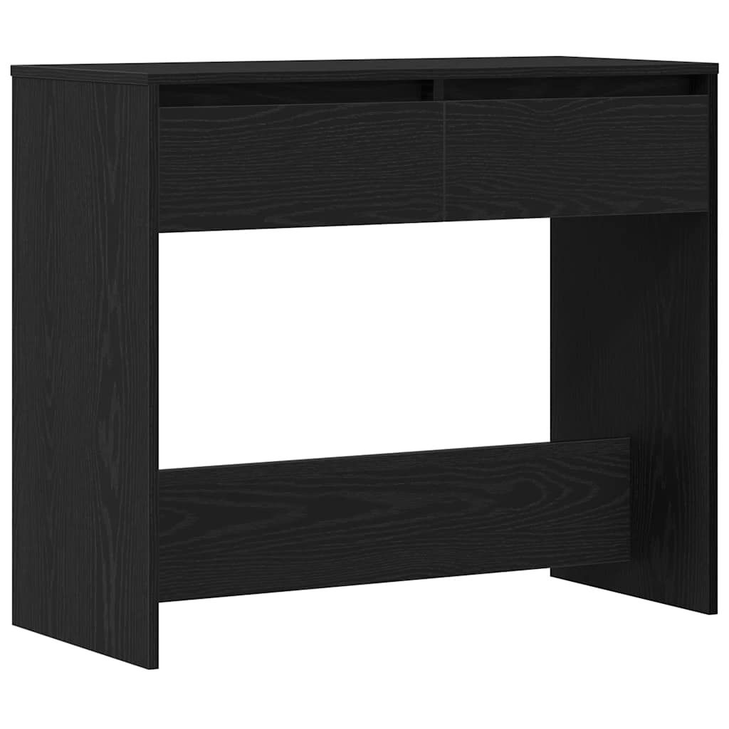 Console Table Black Oak 89x41x76.5 cm Engineered Wood