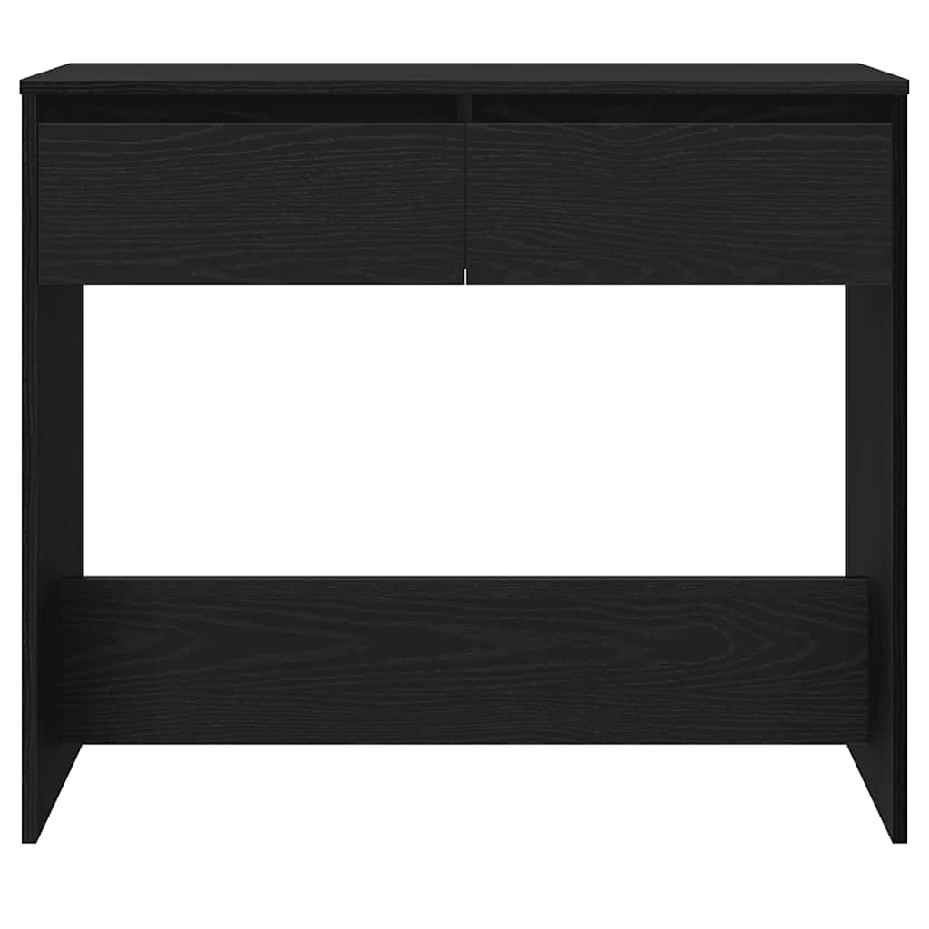 Console Table Black Oak 89x41x76.5 cm Engineered Wood