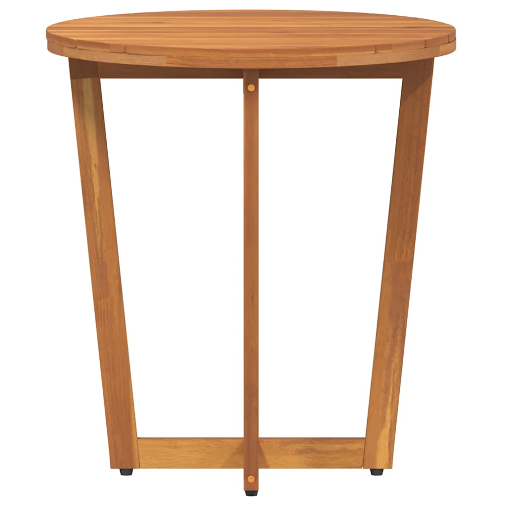 Garden Side Table Round Ø55x60 cm Solid Wood Acacia