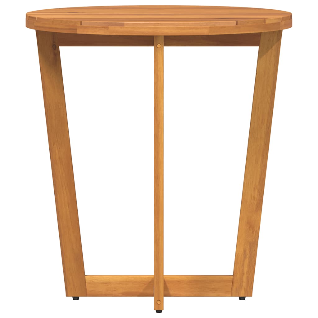Garden Side Table Round Ø70x75 cm Solid Wood Acacia