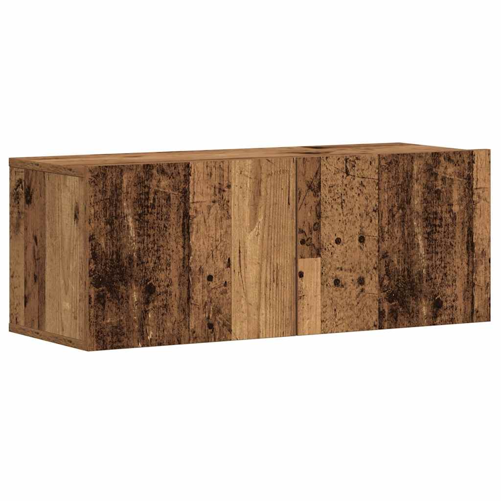 Wall Mounted TV cabinets 3 pcs Old Wood Engineered Wood