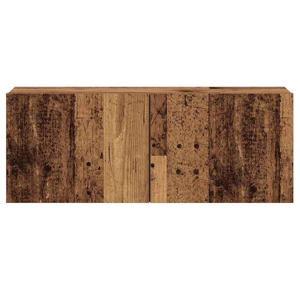 Wall Mounted TV cabinets 3 pcs Old Wood Engineered Wood