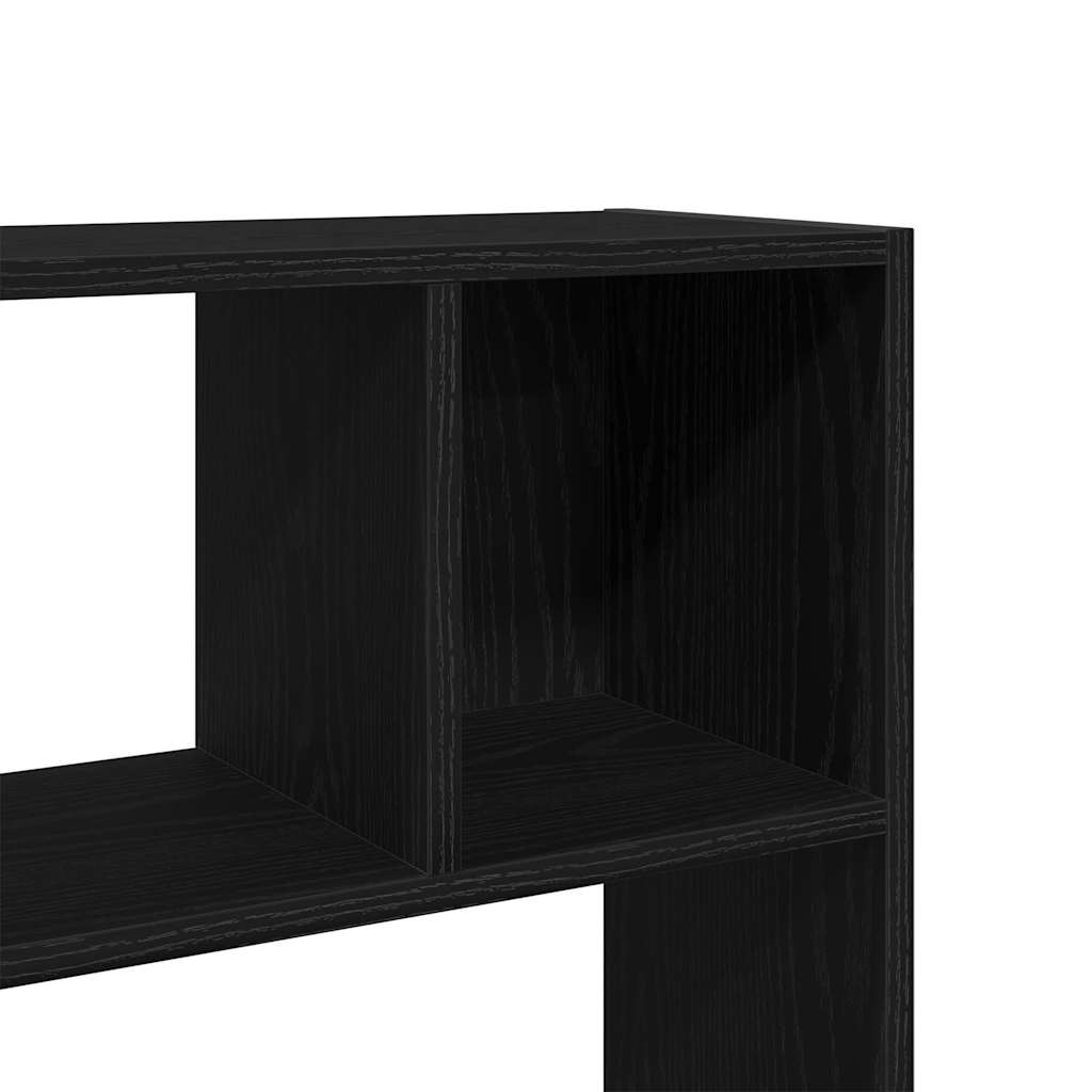 Book Cabinet/Room Divider Black Oak 105x24x102 cm